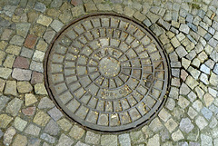 Leipzig 2013 – Manhole cover from the GDR
