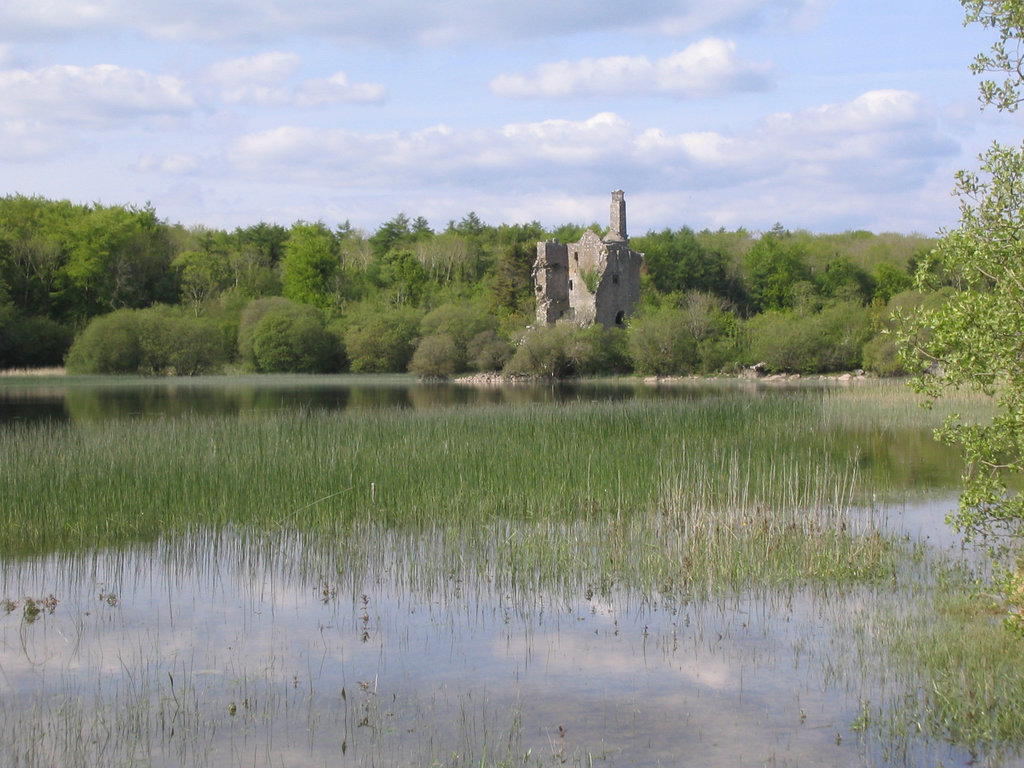 The old tower house on Dromore Lough