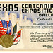 Texas Centennial Exposition Pass, Dallas, 1936