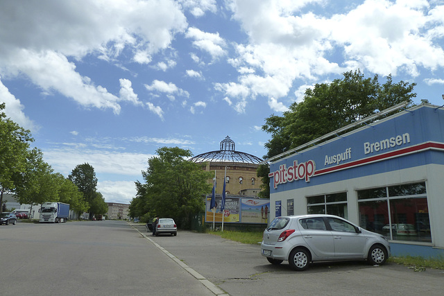 Leipzig 2013 – Pit-stop near the gasholder