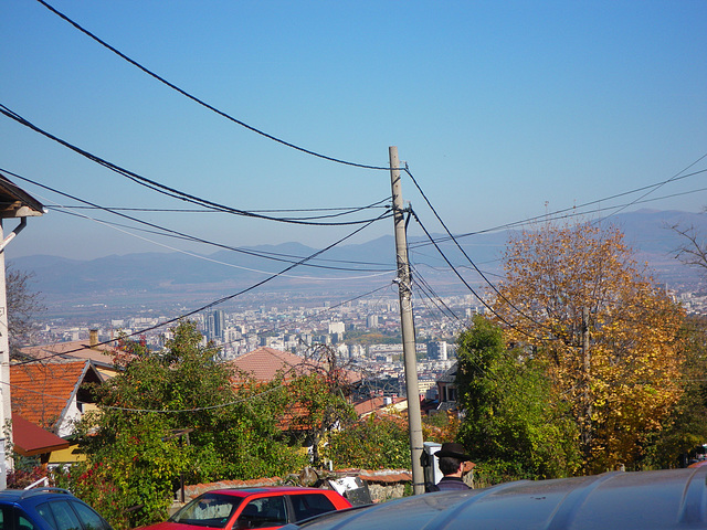 Sofia vue depuis la colline de Bojana