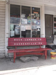 Buck Lumber Co bench.