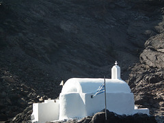 Church on the volcanic island, Santorini