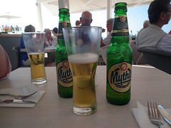 2 beers, Thira, Santorini