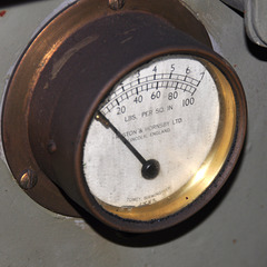 Stoom- en dieseldagen 2012 – Ruston & Hornsby pressure gauge