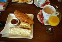 First Breakfast in France - September 2010