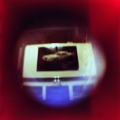 620 Pinhole Experiment, Lincoln Mark V Poster On The Freezer In My Bedroom, 1977