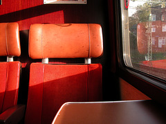 Dutch train interiors: first-class, long-distance train