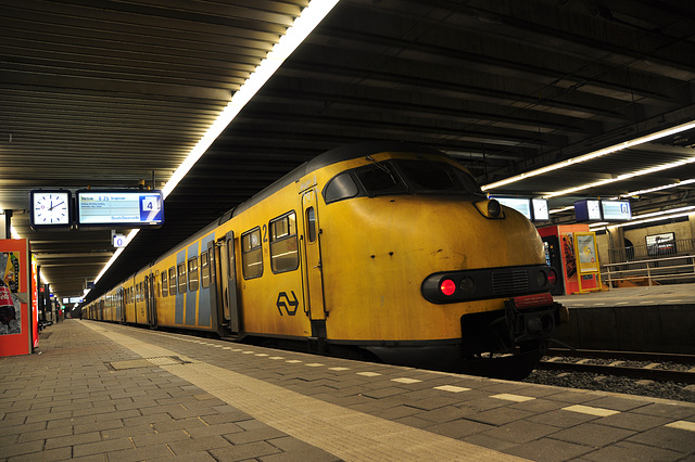 Train at The Hague Central Station