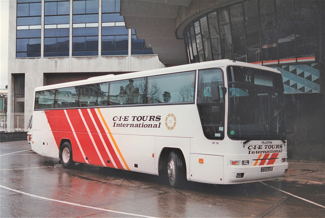 Bus Éireann VP14 (96 D 25743)  (with CIE Tours International branding) at Busáras in Dublin - 11 May 1996