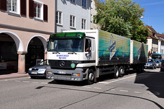 Mercedes-Benz delivery truck of Scharzwald Sprudel