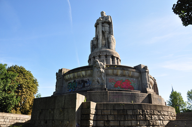 Bismarck monument in Hamburg