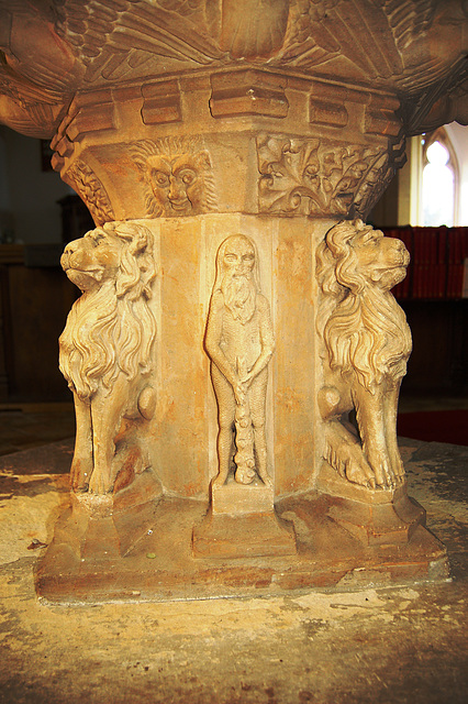 Detail of font, Waldringfield Church, Suffolk