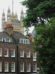 Smith Square..Houses of Parliament behind.