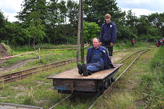 Stoom- en dieseldagen 2012 – Electric platform train can be used for everything