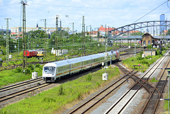 Leipzig 2013 – Train riding towards Leipzig HBF