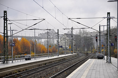 Rendsburg station and the Rendsburg High Bridge