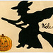 Witch and Jack-O'-Lantern Card for Helene