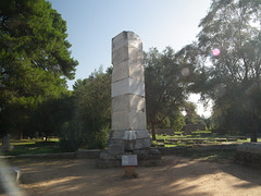 Nike of Paionios's triangular column