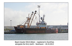 Trawler DS10 Albion from Dumfries - Newhaven - 18.10.2013