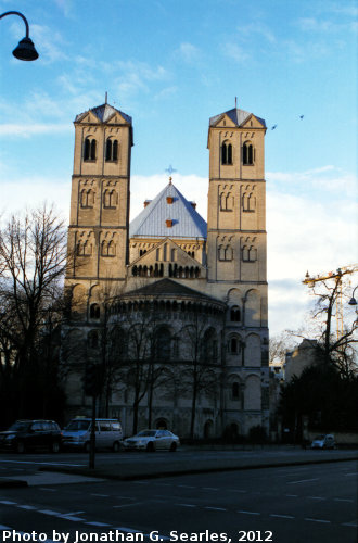 St. Gereon Church, Picture 3, Edited Version, Koln (Cologne), North Rhine-Westphalia, Germany, 2012