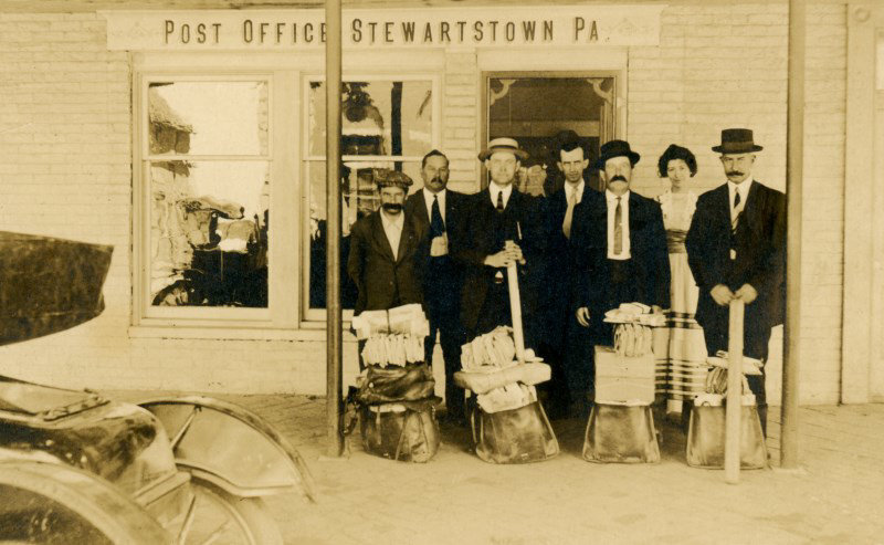 Mail Carriers at the Post Office, Stewartstown, Pa.
