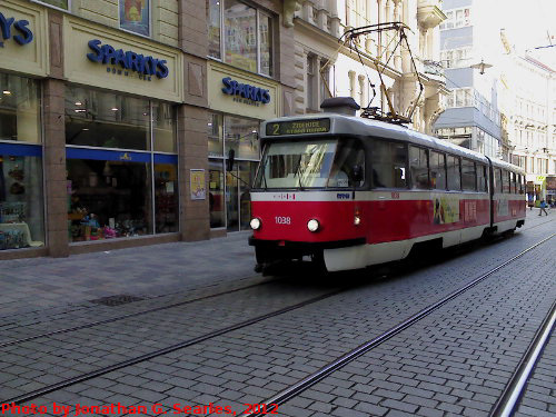 Brno Tram #1038, Brno, Moravia (CZ), 2012