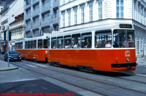 Tram #1480, Edited Crop, Wien (Vienna), Austria, 2013
