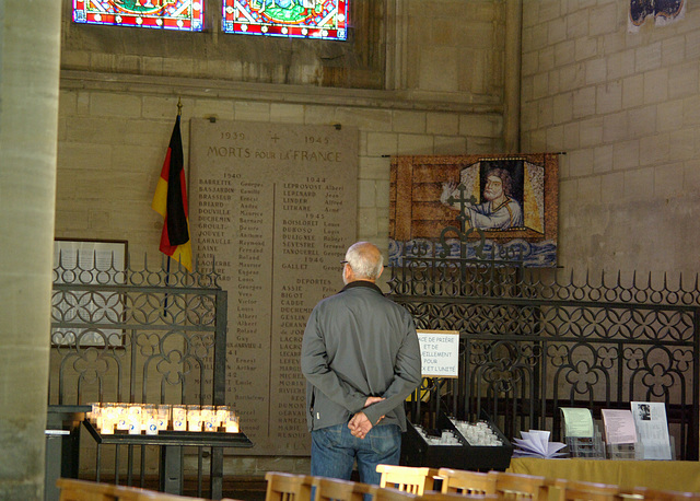 War Memorial in Bayeux Cathedral - Sept 2010