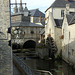 Water Mill on the River Aure at Bayeux, with Bayeux Cathedral - Sept 2010