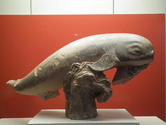 Fish statue in Museum at Olympia