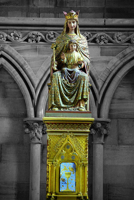 Religious Icon at Bayeux Cathedral - Sept 2010