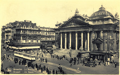 Old postcards of Brussels – The Stock Exchange