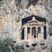Lycian  tomb in the face of the cliff