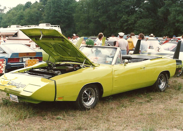 1969 Dodge Charger Daytona Convertible (clone/creation). 