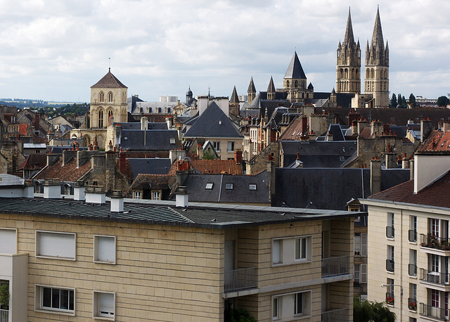 Old and New Buildings in Caen - Sept 2010