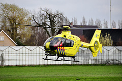 Medical helicopter after tending to an emergency