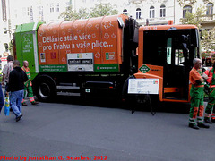 (2013?) Mercedes-Benz Econic 1828 LL Rotopress 516 (LPG Diesel Garbage Truck), Vaclavske Namesti, Prague, CZ, 2012