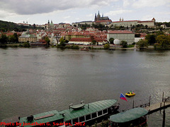 River Vltava and Prazky Hrad, Prague, CZ, 2012
