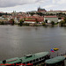 River Vltava and Prazky Hrad, Prague, CZ, 2012