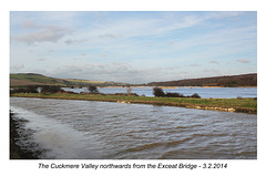 Cuckmere valley - north from Exceat Bridge - 3.2.2014