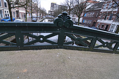 Detail of the Trapjesbrug in The Hague
