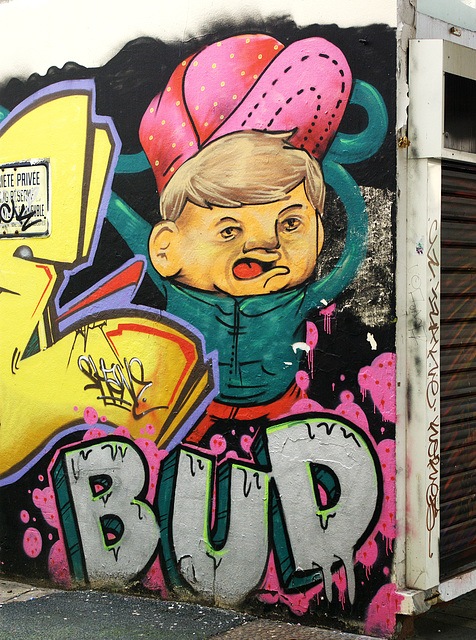 Graffito at Caen; Bud Skateshop - Sept 2010