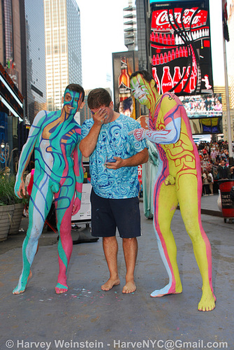 ipernity: Times Square Body Paint - by HarveNYC
