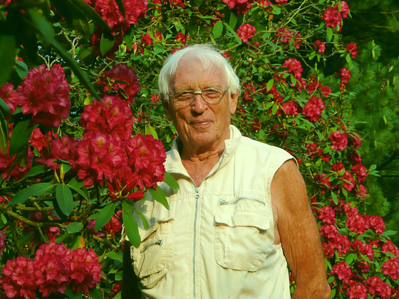 Albert im Rhododendrongarten Rathen