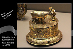 Milkmaid & cow clock - Polish - c1600 - The British Museum - London - 11.4.2013