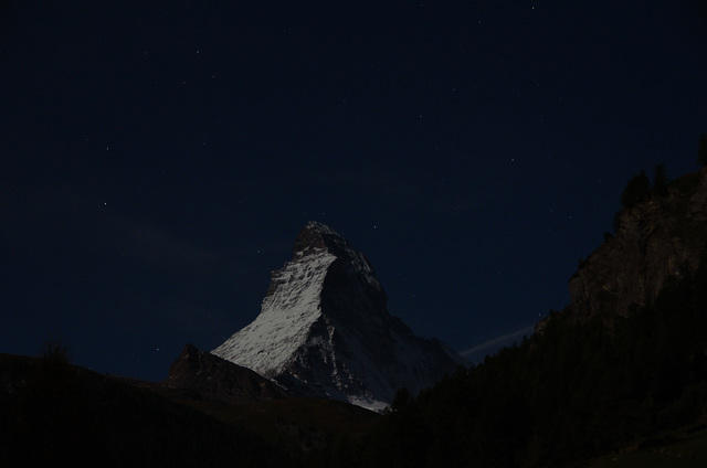 Matterhorn in Moonlight