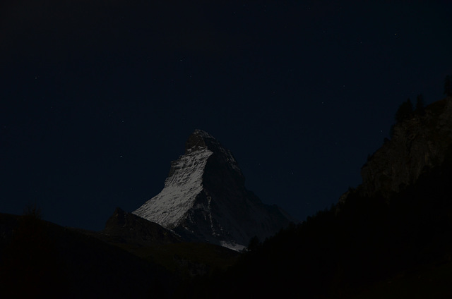 Matterhorn in Moonlight