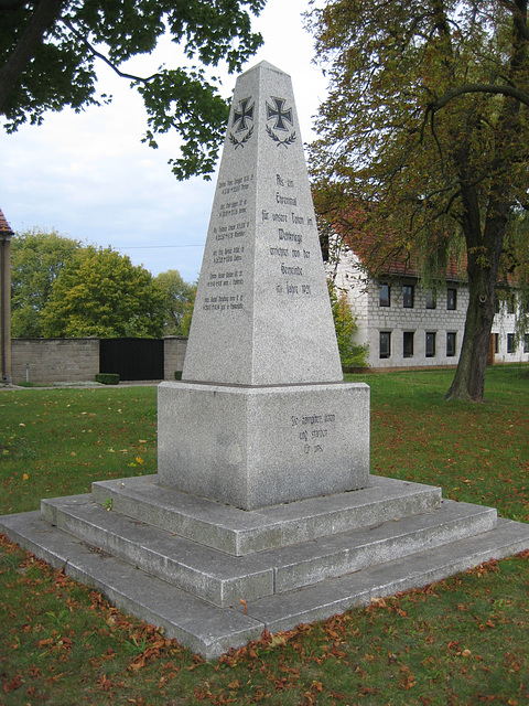 Denkmal 1.Weltkrieg - Frankenfelde