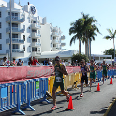 Aaron Royle, winner of the Noosa Triathlon